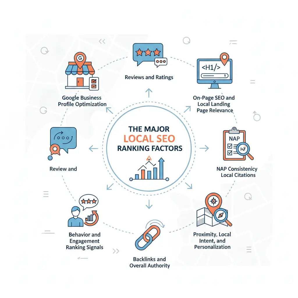 The Major Local SEO Ranking Factors